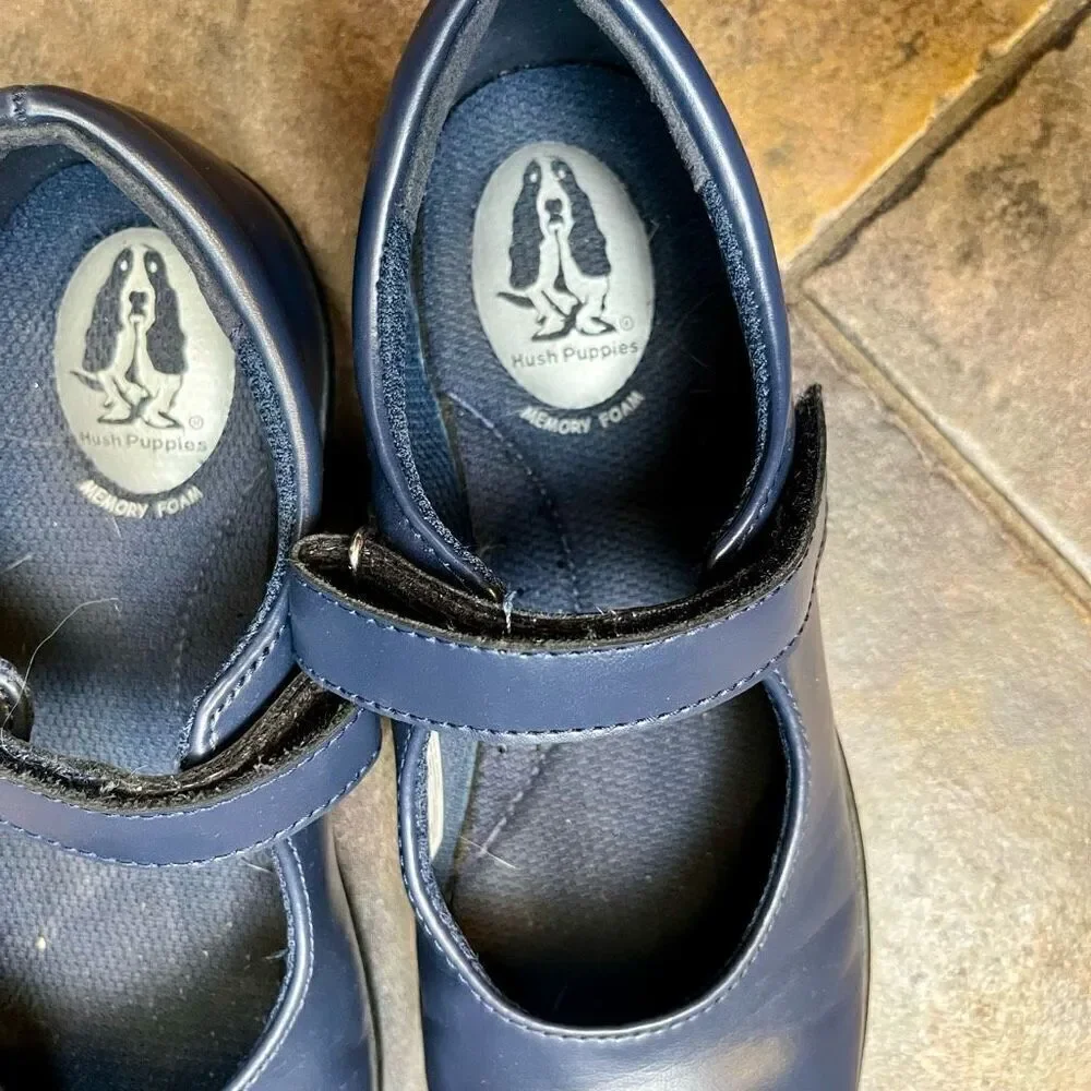 Hush Puppies Lexi Blue Mary Jane Slip-on Shoes 3 M